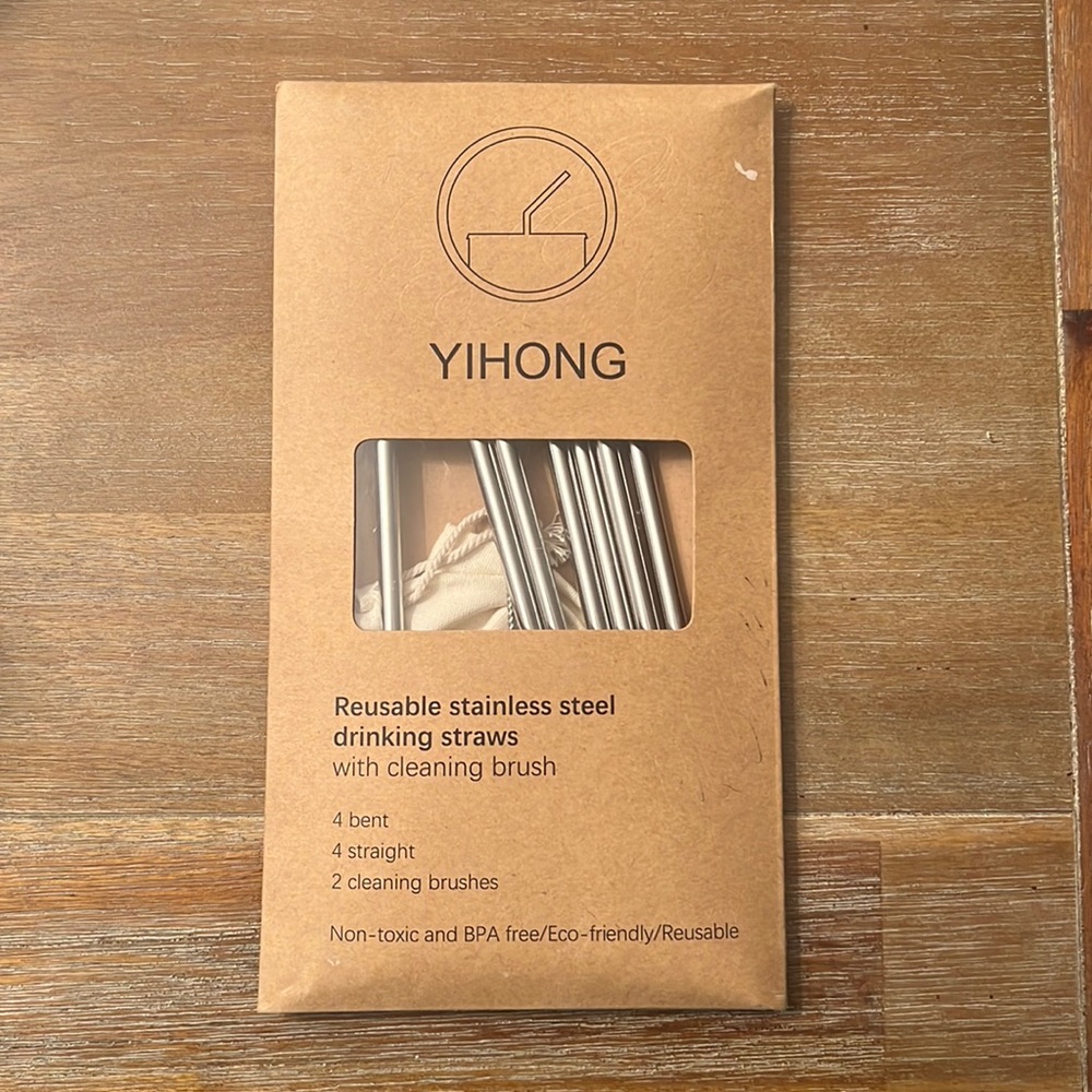 Stainless Steel straw set NIP with carrying case